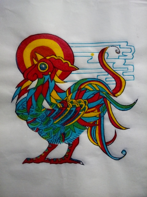十二生肖木版年画图片
