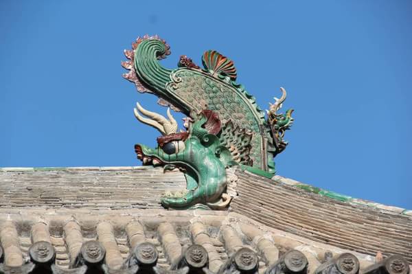 芮城永乐宫龙虎殿鸱吻 元代古建筑正脊脊饰的变化,从鸱吻到鸱尾到龙