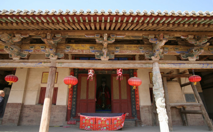 北宋庑殿顶古建筑——山西万荣稷王庙大殿 北宋庑殿顶古建筑——山西万荣稷王庙大殿