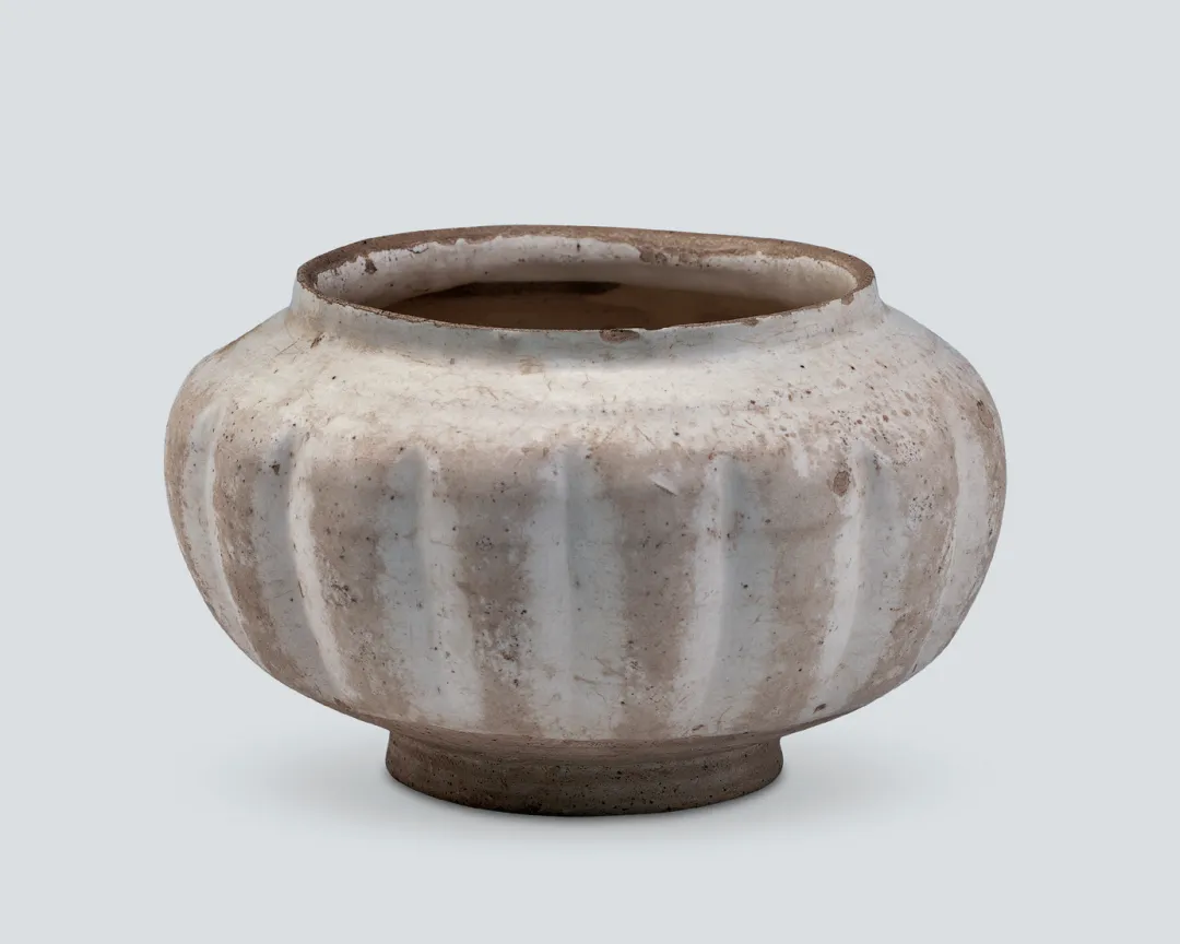 唐 白釉盖罐 唐 白釉盖罐